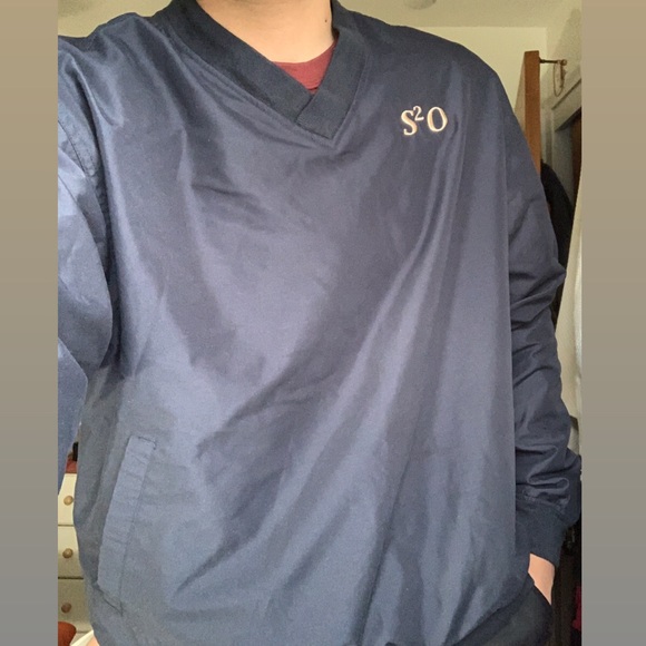 VINTAGE V-neck Pullover windbreaker - Picture 2 of 3